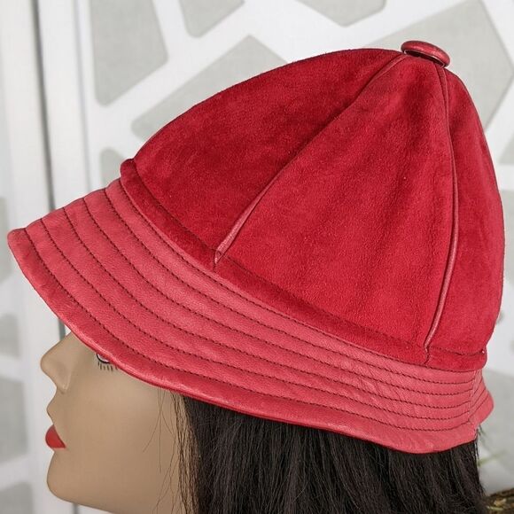 Vintage WAPITI Genuine Deer Suede Bucket Hat Made In New Zealand